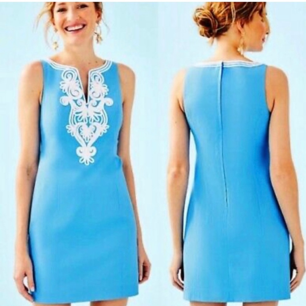 Lilly Pulitzer Gabby Shift Dress Bondi Blue NWT